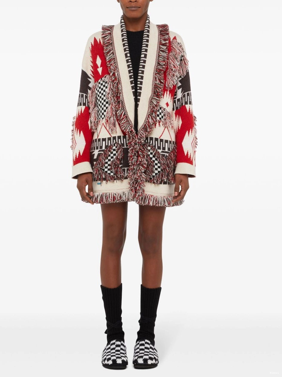Affordable Women Racing cardigan Alanui wool Icon 0825